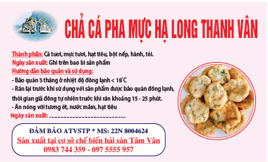 Chả cá pha mực (500gr)